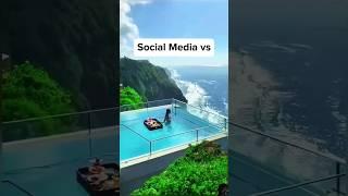 Social media vs reality  #travel #travelcreator #travelinspiration #vacation #travelopedia