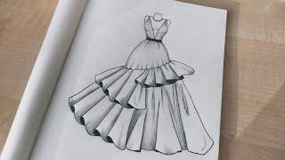 Dünyanın En Kabarık Elbisesi| Fashion Design Drawing