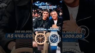 HUBLOT ou PATEK?  | MBAPPE & HAKIMI com RELÓGIOS INSANOS  | #watches #relogio #mbappe #hakimi