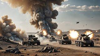 3Ukrainian multiple rocket launchers destroy Russian weapons convoy