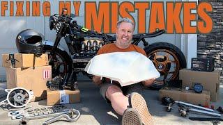 Fixing My Mistake - BMW K100 Cafe Racer Updates 2024