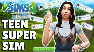 I Made My Teen Sim A Huge Overachiever | Super Sim Series 5