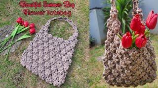 Beautiful Flower Crochet Bag Tutorial