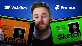 I made my portfolio website in Framer AND Webflow - which is better?