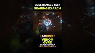 3.21 Boss Damage Test - Venom Gyre - Poe Builds #shorts #pathofexile