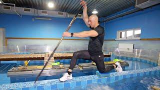 Paddling in the canoe pool and on the ergometer with Ilya Shtokalov