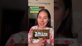 Amazon Work From Home job 2024 | Apply Now.  #remotejobs #workfromhomejobs #work #workout #shots