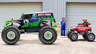 Kids Pretend Play: MAGIC Mechanic Turns Toys into POWER WHEELS!? | Videos for Kids