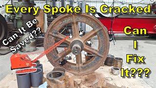 Repairing The Cracked Spokes On The Crawler Crane Track System - Irreplaceable Parts Repaired