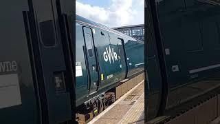 GWR's 802008 departs Bridgwater for Cardiff Central #railway #gwr #train #shorts