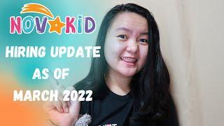 NOVAKID: HIRING UPDATE AS OF MARCH 2022 | Claire Abordo