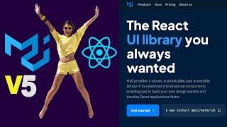 Material UI 5 React Tutorial #1 Project demo