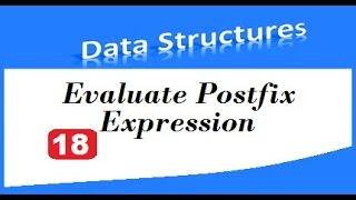 Evaluation of postfix expression using stack - part1