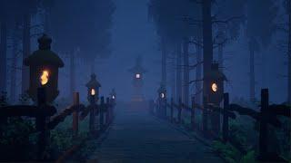 Japanese Shrine in Dark Fantasy Forest Unreal Engine #shorts