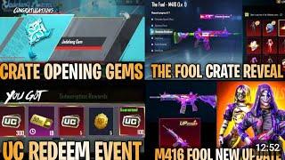 Finally Amr create opening trick is work with prime pluse m416 create glacier is coming on bgmi gem