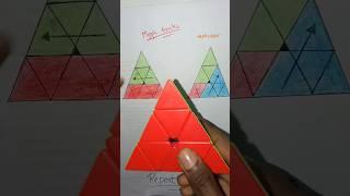 Viral tricks to solve Pyramid cube @KingofCubers #youtubeshorts #rubikscube #pkcuber