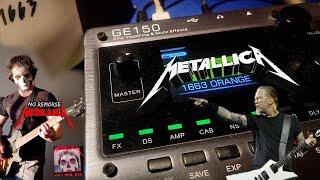 Best Metallica Tone On Mooer GE150 & Epiphone Les Paul / secret preset patch  James Hetfield Riff