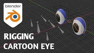 Cartoon Eye rigging in Blender tutorial