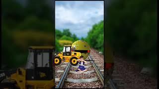 baby boy railway Pac-Man attack VFX funny editing video baby kam #YouTube short