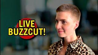 LIVE Haircut: Myrthe gets a BUZZCUT – No Edits, Just Real Talk!