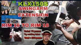 KLX 150S Swingarm Extension |Project Rim 18/21 | Part 2