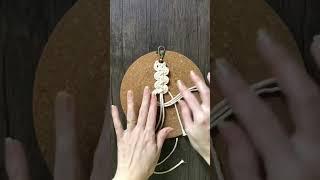 DIY Macrame Knot #macrame#ornaments#keychain#diy#artesanato#chaveiro#handmade#craftsmanship#knot