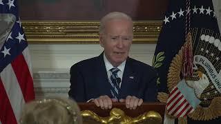 USA - President Biden delivers remarks at a reception for new Democratic members ...(05.01.25)