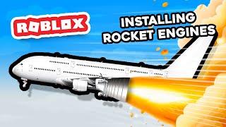 Installing ROCKET ENGINES on a A380 in Roblox