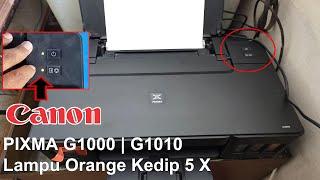 Canon G1010, G1000 printer blinking 5 times, blink 4, 15 times.. the following ink has run out