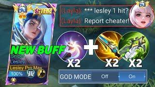 NEW BUFF LESLEY IS FINALLY HERE!! | TOTALLY BROKEN (BACK TO META) NEW BEST BUILD AND EMBLEM | MLBB