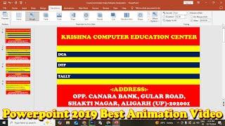 Morph Transition Powerpoint Hindi | Powerpoint Morph animation video | Morph transitions powerpoint