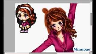 Maplestory Character Drawing Request (WishfulBreeze) Speed Paint on Paint Tool Sai