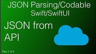 7.  JSON from API - Swift