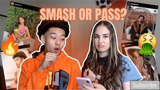 SMASH OR PASS PRANK ON MY GIRLFRIEND *gone wrong*