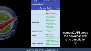 Camera2 API Probe app android #androidtimez