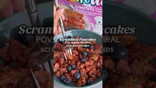 Have you tried these??  #scrambledpancakes #pancakes #pancakerecipe #pancakemix #recipeoftheday