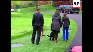 The White House gets another resident today with the arrival of the first family's dog Bo. The Portu