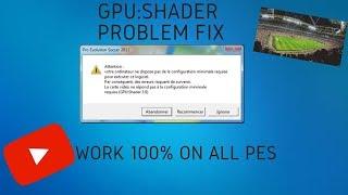 Pro Evolution Soccer  Gpu:Shader Problem Fix ️ 100%