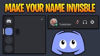 Make Your Username & Server Name Invisible on Discord