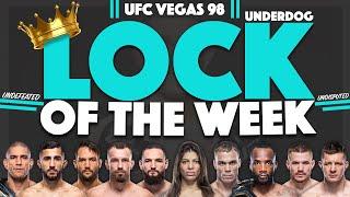 Jacob's LOCK OF THE WEEK for UFC Vegas 98 | LOTW | We Want Picks #UFCVegas98