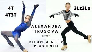 ALEXANDRA TRUSOVA Jumps: Before and After Plushenko