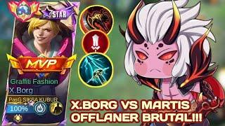 X.BORG MOST BRUTAL AGGRESSIVE FIGHT WITH MARTIS OFFLANER‼️- BEST BUILD XBORG 2024