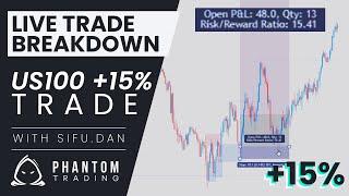 US100 +15.56% Long Trade Breakdown | SIFU.DAN | Nasdaq Trade | Phantom Trading