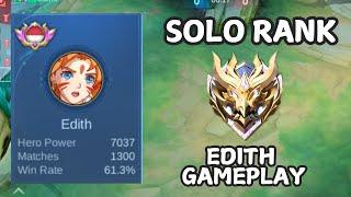 EDITH SOLO RANK IMMORTAL? THIS HERO IS OP FOR PUSH RANK GUYS 