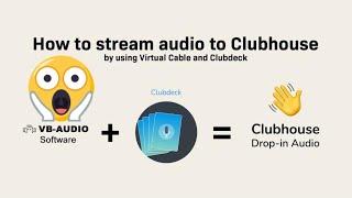 Clubhouse audio streaming and recording from a PC / MAC