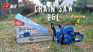 TES dan REVIEW ChainSaw 20" || H&L HL 5200‼️ MURAAHH.. CUMA 700 Ribuan #bifchannel #chainsaw #senso