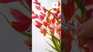 Beautiful Flower Painting in easy strokes #artvideo #artwork #viral #flowerpainting #wocol