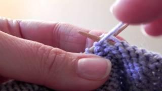 How to Knit - Purl Stitches (p)