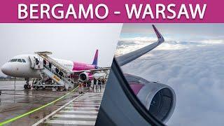 Bergamo (Milan) - Warsaw | Wizz Air A321 | Flying to Poland for a football match