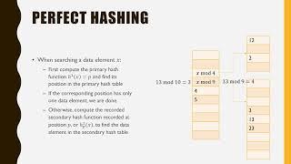 Data Structures Module 4 Hash Table Part 8 (Perfect Hashing)